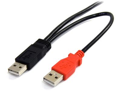 Cable USB en Y de 90 cm para disco duro externo (USB A a USB M) de Startech.com