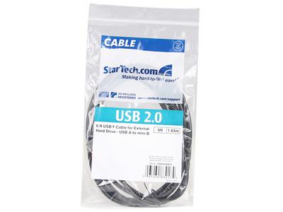 Cable USB en Y de 1,8 m para disco duro externo Startech.Com - USB A a M