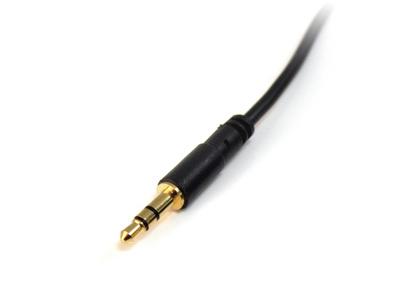 Cable de audio Startech.Com de 3,5 mm (1 pie) (0,3 m) - Cable de audio delgado de 3,5 mm