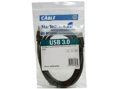 Cable USB 3.0 SuperSpeed A a A (2 m) de Startech.Com, color negro