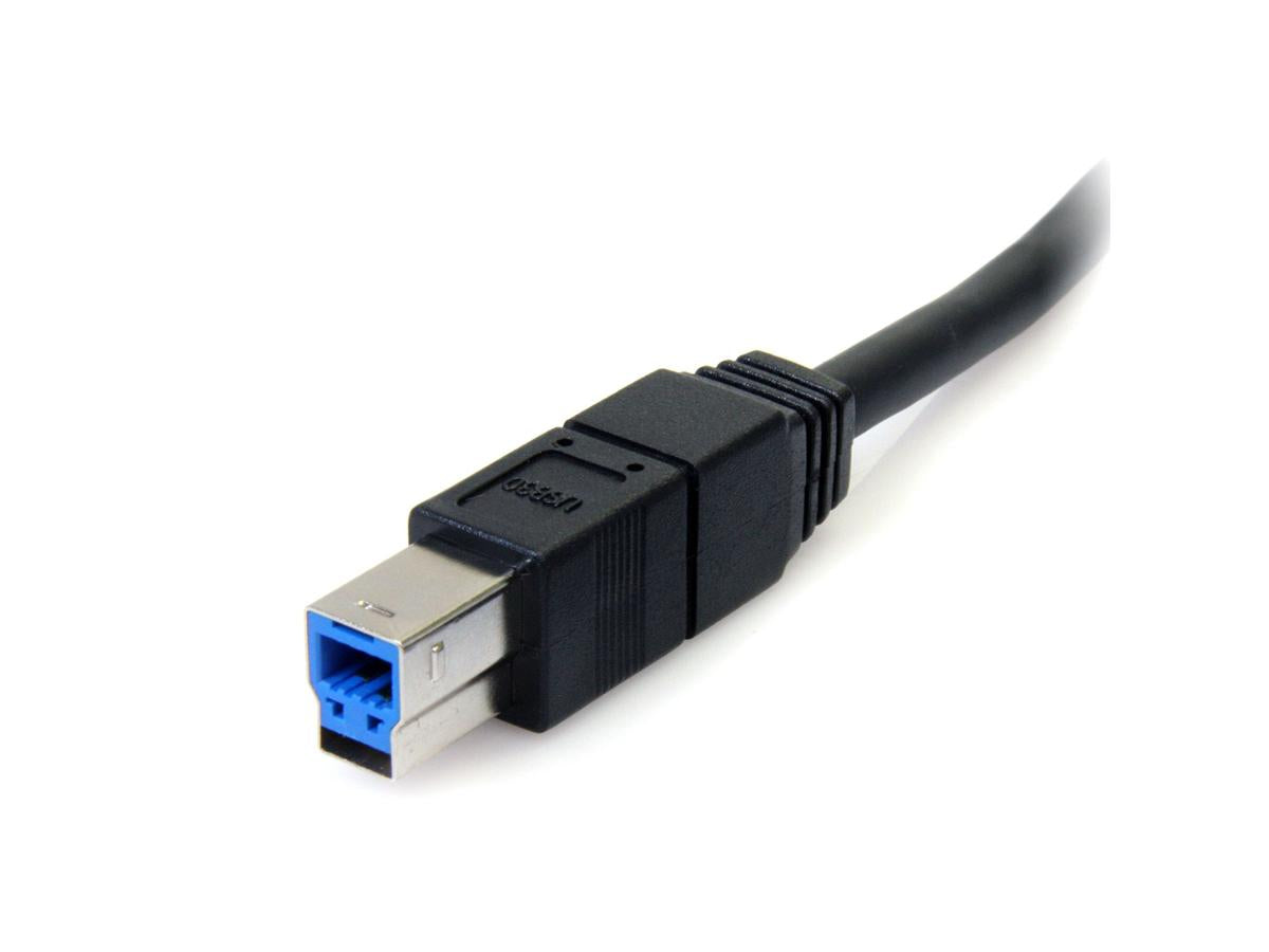 Cable USB 3.0 SuperSpeed A a B (macho/hembra) de 3 m (10 pies) de Startech.Com
