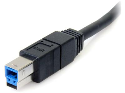 Cable USB 3.0 SuperSpeed A a B (2 m) de Startech.Com, color negro