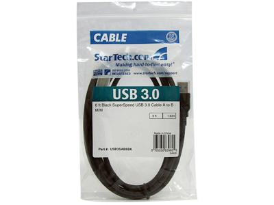 Cable USB 3.0 SuperSpeed A a B (2 m) de Startech.Com, color negro