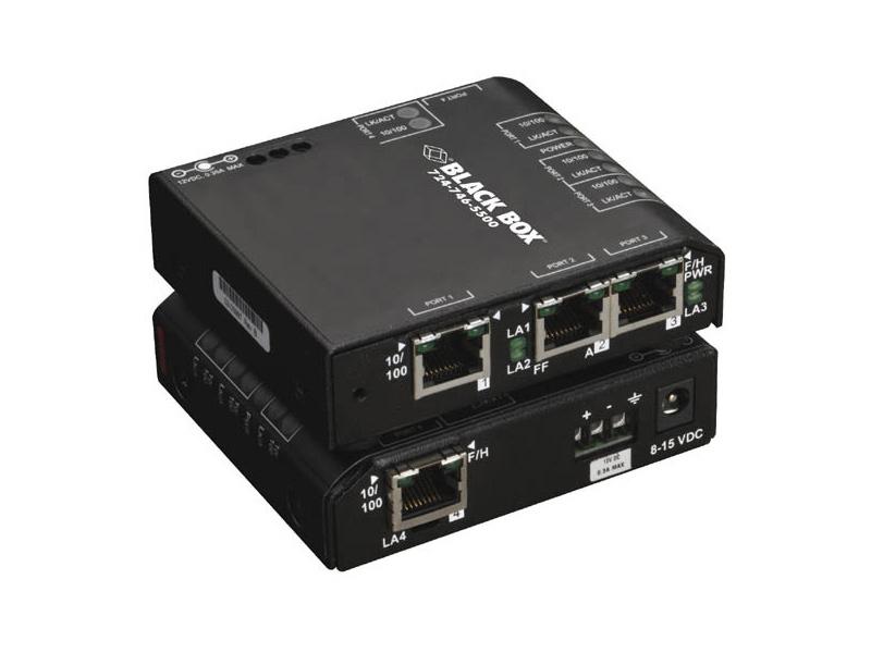 Black Box Corp 4 Port Industrial Fast Ethernet Switch E