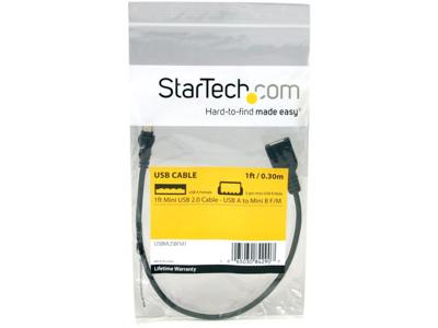 Câble mini USB 2.0 StarTech.com (30 cm) - USB A vers mini BF/M - USB C