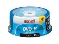 Maxell 25Pk DVD-R W0 16X 4.7Gb Grabación SPDL