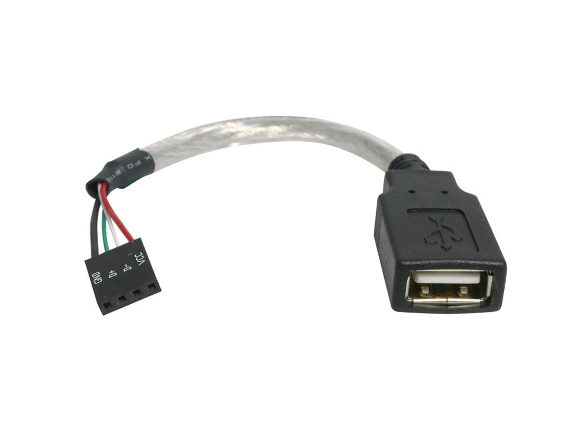 Adaptador USB 2.0 A de 6 pulgadas a USB de 4 pines para placa base Startech.Com