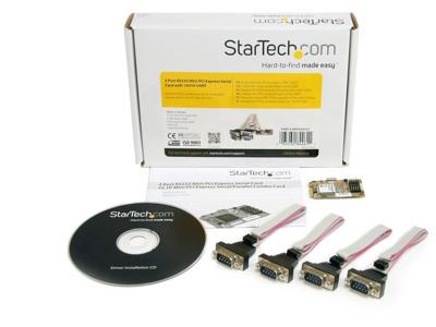 Tarjeta Mini PCI Express Serie RS232 de 4 Puertos Startech.Com con 16650 Ua