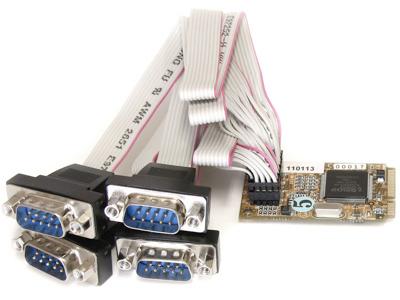 Tarjeta Mini PCI Express Serie RS232 de 4 Puertos Startech.Com con 16650 Ua