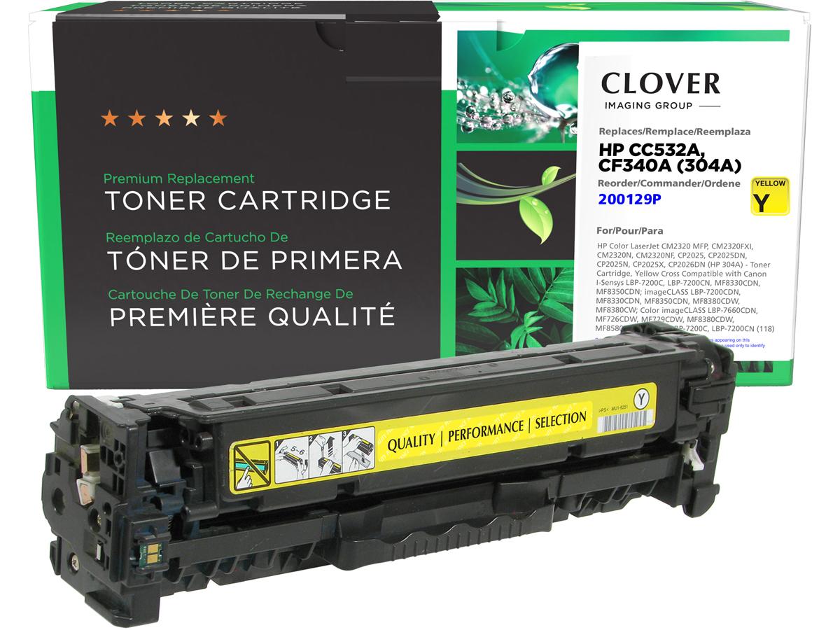 Clover Imaging Remanufactured Yellow Toner Cartridge Alternative F