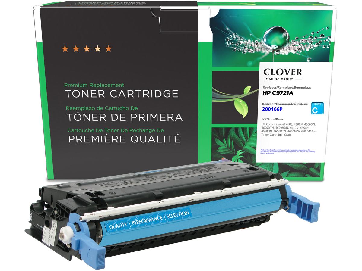 Cartouche de toner cyan reconditionnée Clover Imaging alternative pour