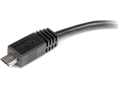 Cable adaptador micro USB a mini USB de 6 pulgadas Startech.Com, macho a hembra - Micro U