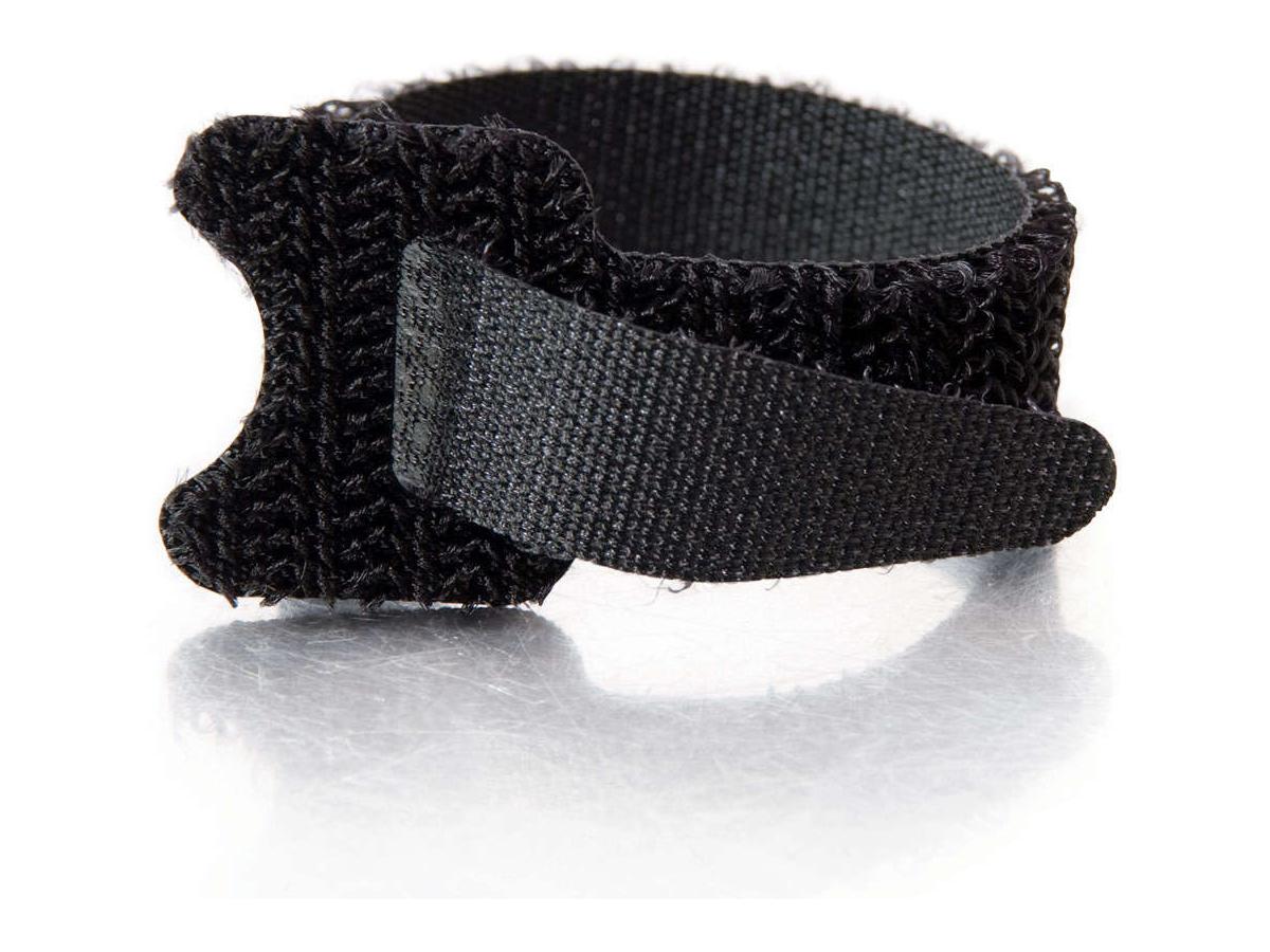 Paquete múltiple de 12 fundas para gestión de cables con gancho y bucle C2G de 6 pulgadas