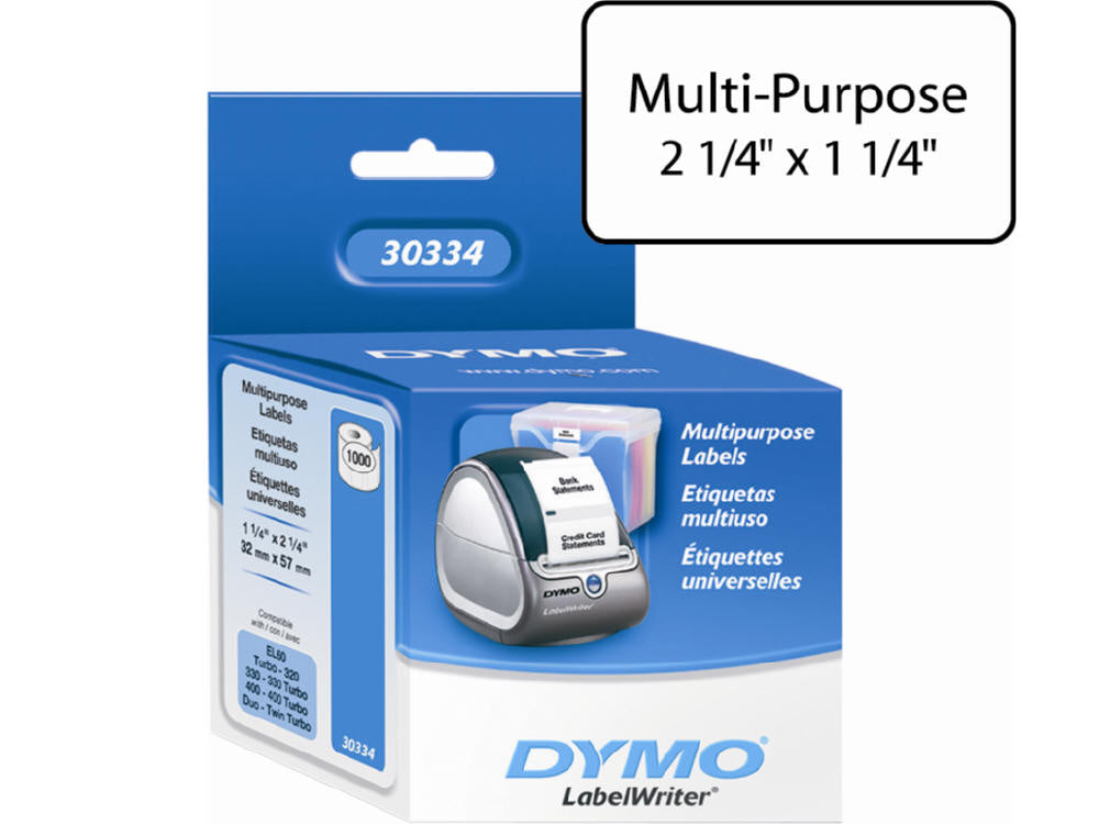 Newell-Dymo Lbl Mltpurp 2-1/4 X 1-1/4 1000/Rl
