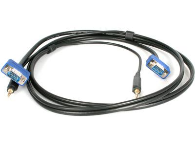 Cable VGA para monitor de alta resolución de 6 pies con audio