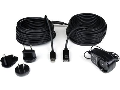 Cable de extensión USB 2.0 activo Startech.Com de 20 m - Macho/Hembra - Extensores USB