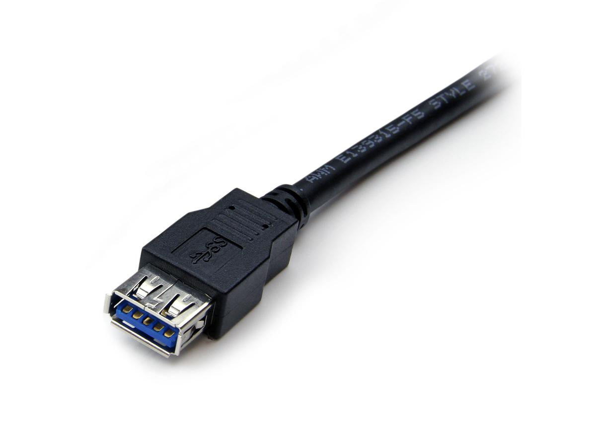 Cable de extensión USB 3.0 SuperSpeed de 1.8 m, color negro, de Startech.Com