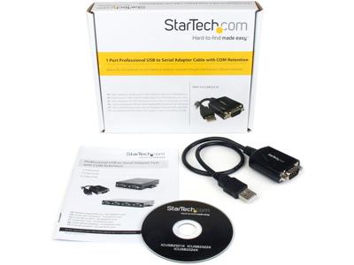 Cable adaptador USB a serie RS232 con retención de comunicación de Startech.Com
