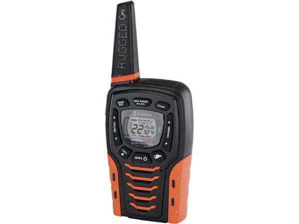 Radio bidireccional Cobra de 16 millas (paquete de 2) bilingüe