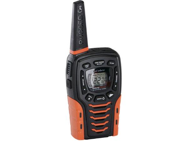 Radio bidireccional Cobra de 16 millas (paquete de 2) bilingüe
