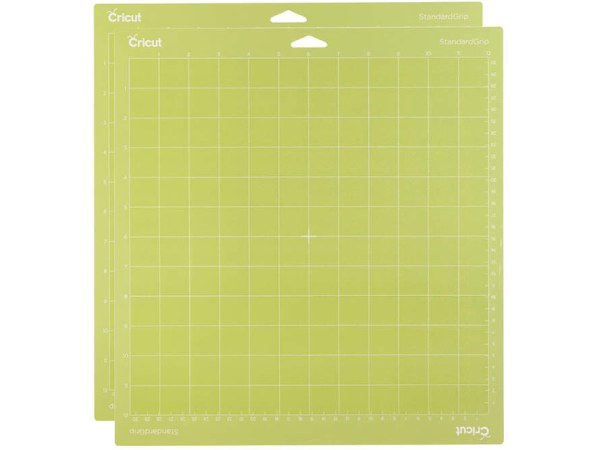 Alfombrilla de corte Cricut con agarre estándar de 12 x 12 pulgadas, paquete de 2