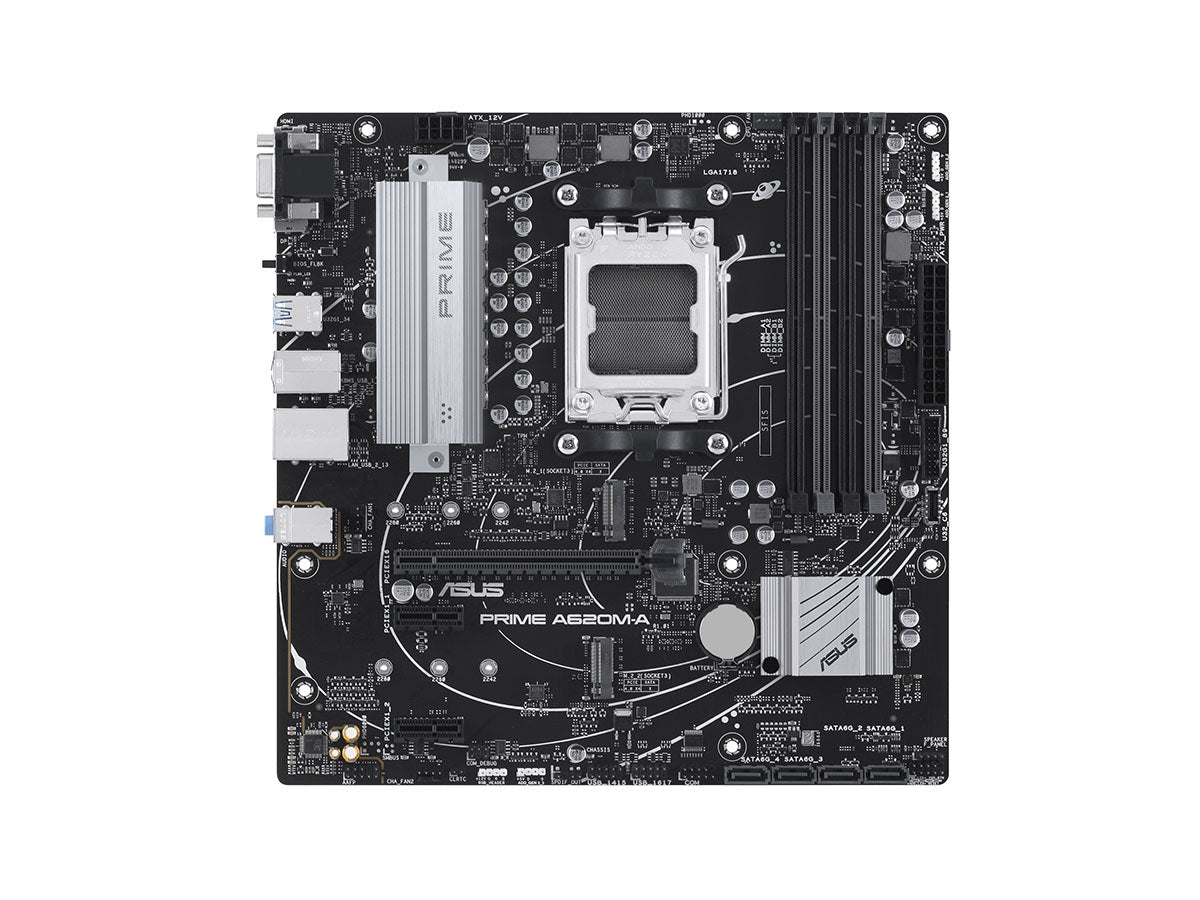 Asus Prime A620M-A-CSM AMD AM5 Ryzen 7000 DDR5 128 Go Matx