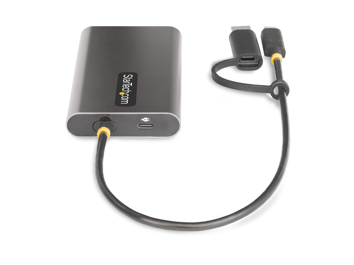Adaptador Startech USB-C a HDMI dual (USB-C o A a HDMI 2X, 4K 60H)