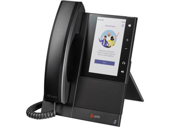 Teléfono multimedia empresarial HP Poly CCX 500 para Microsoft Teams y PoE-E