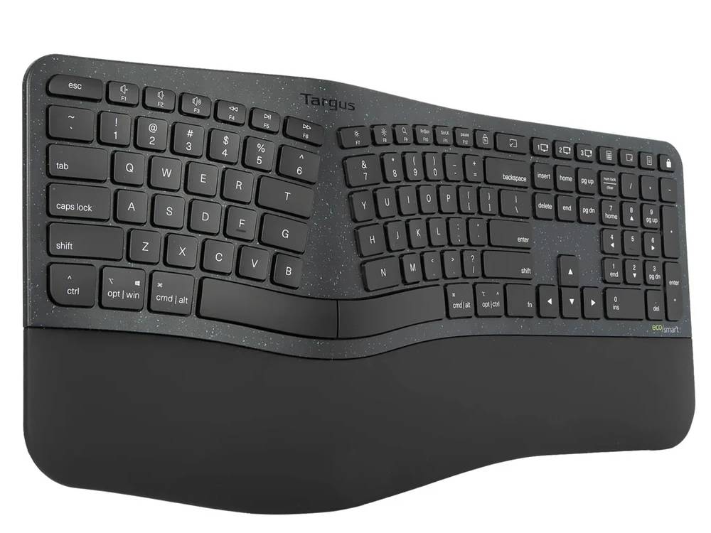 Teclado antimicrobiano inalámbrico ergonómico Ecosmart de Targus