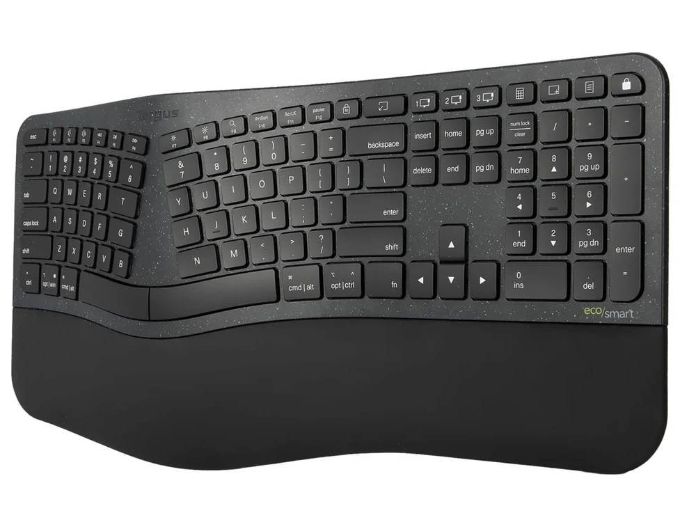 Teclado antimicrobiano inalámbrico ergonómico Ecosmart de Targus