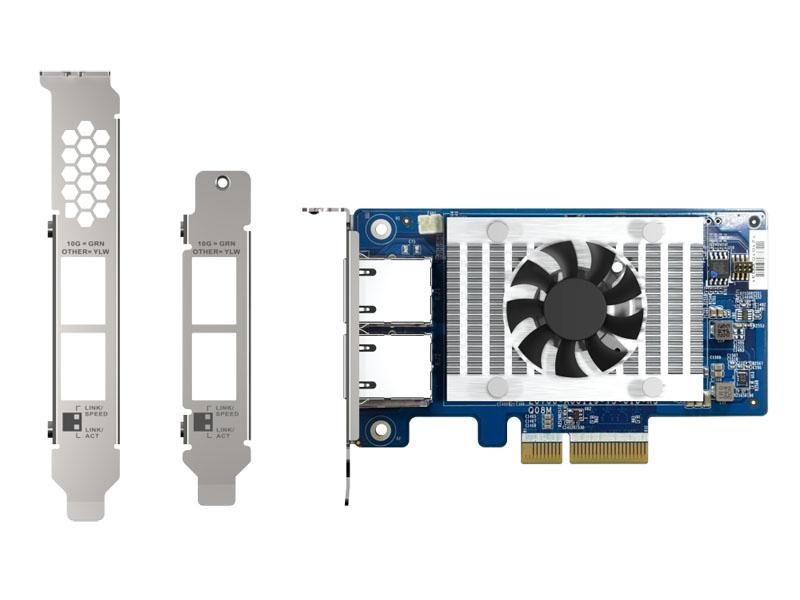 Carte d'extension réseau Qnap à port unique (10Gbase-T) 10Gbe, PCIe Ge