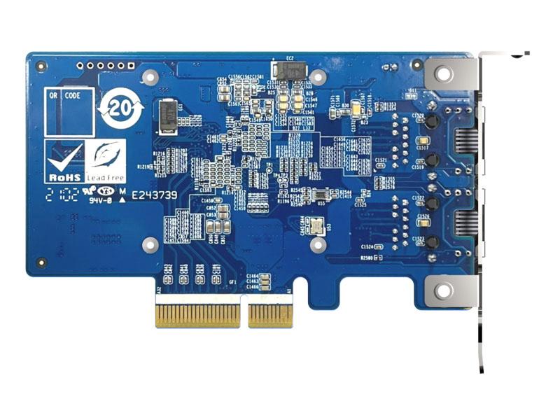 Carte d'extension réseau Qnap à port unique (10Gbase-T) 10Gbe, PCIe Ge