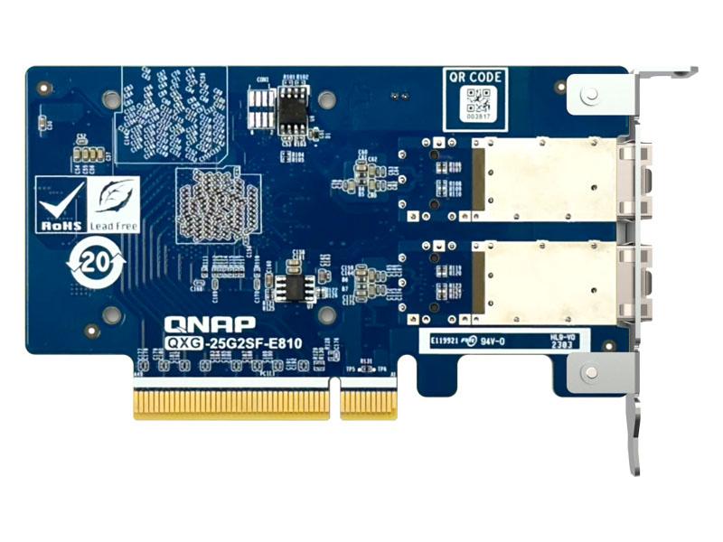 Qnap Dual-Port Sfp28 25Gbe Network Expansion Card; Low-Profile For