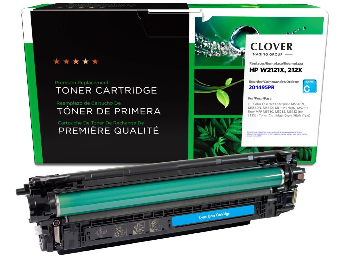 Cartucho de tóner cian remanufacturado de alto rendimiento Clover Imaging para