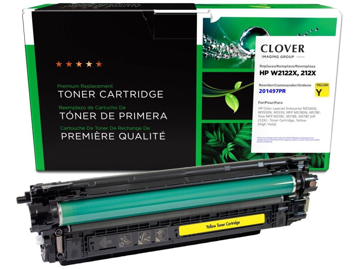 Cartucho de tóner amarillo remanufacturado de alto rendimiento Clover Imaging Fo