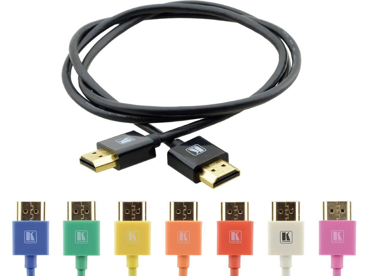 Kramer Slim High Speed Hdmi Cable With Ethernet-6Ft