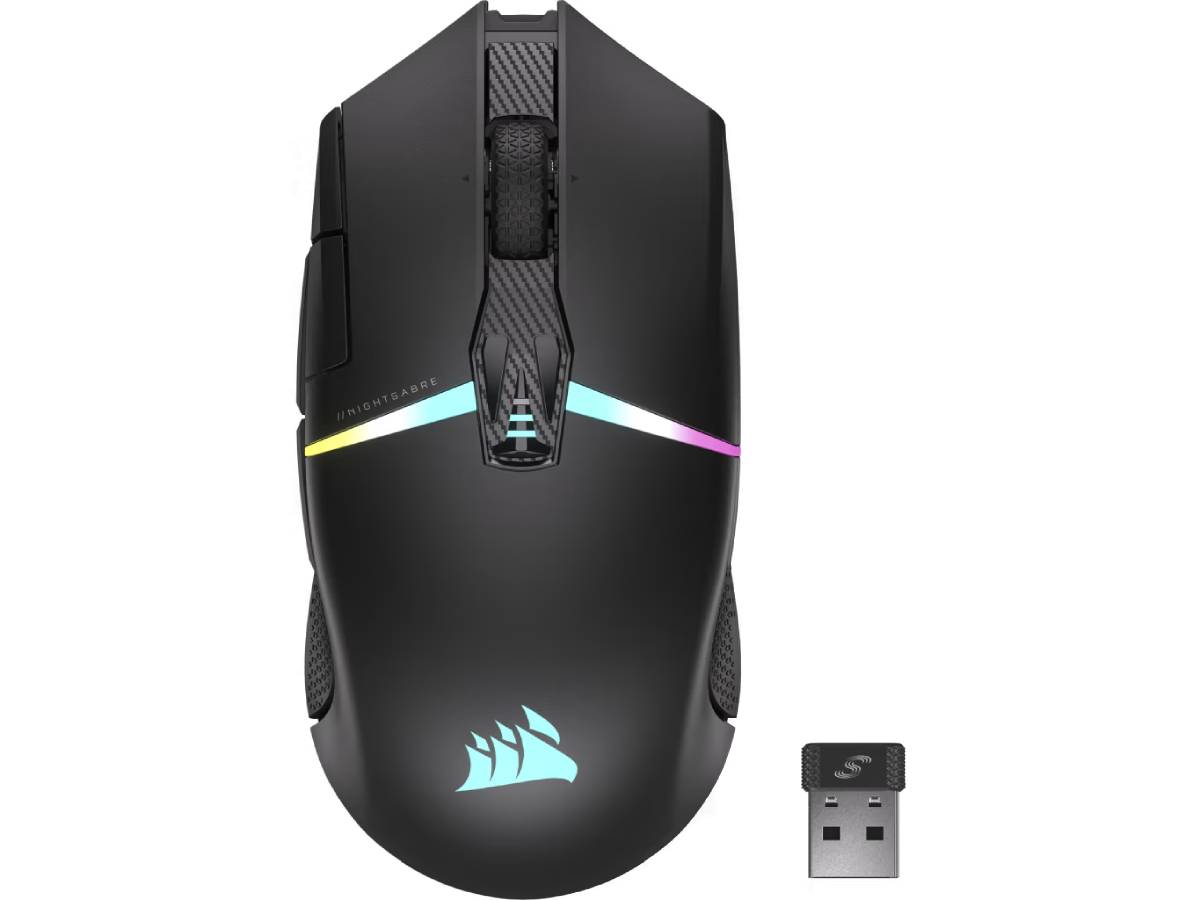 Corsair Nightsabre Wireless Rgb - Mouse - Bluetooth, 2.4 Ghz