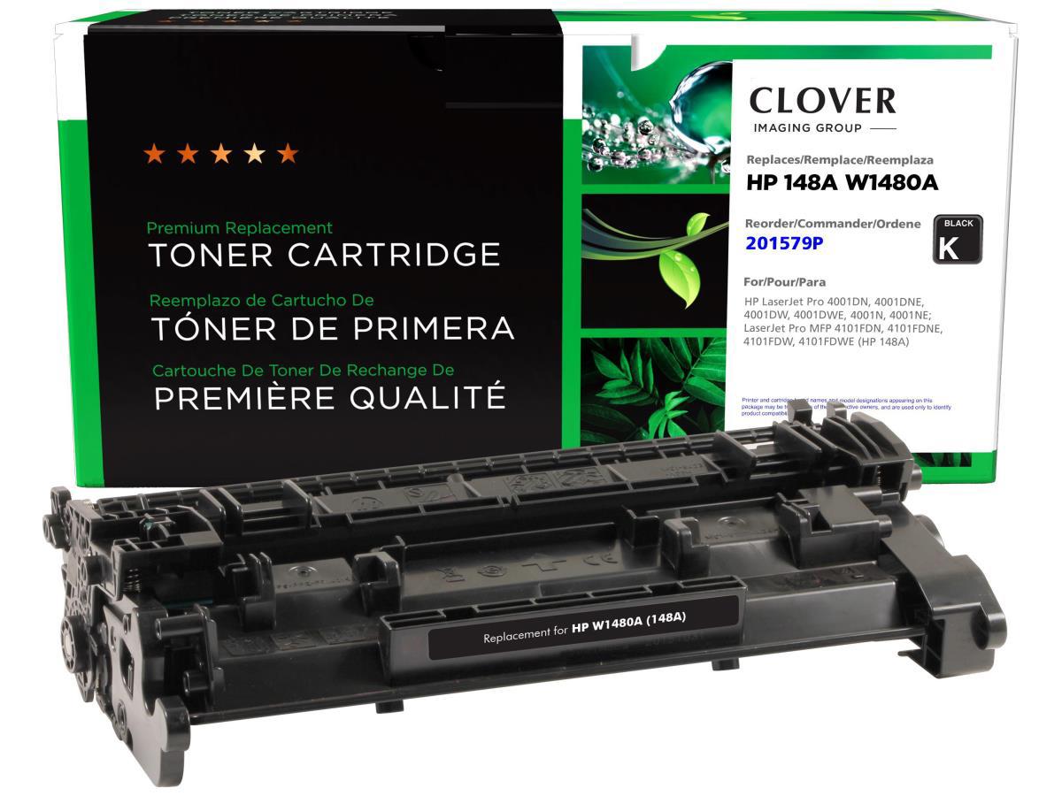 Cartucho de tóner remanufacturado Clover Imaging para HP 148A (W1480A)