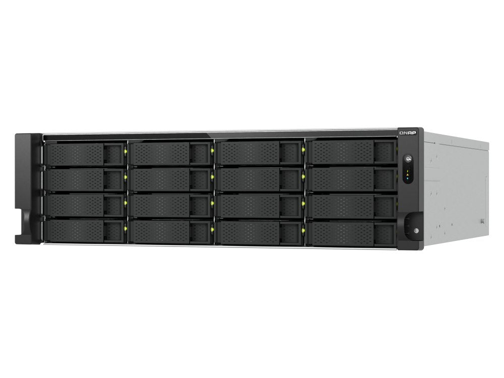 QNAP 3U 16 bahías Qts Hero NAS, AMD Ryzen 7 serie 7000 8C16T (Boost