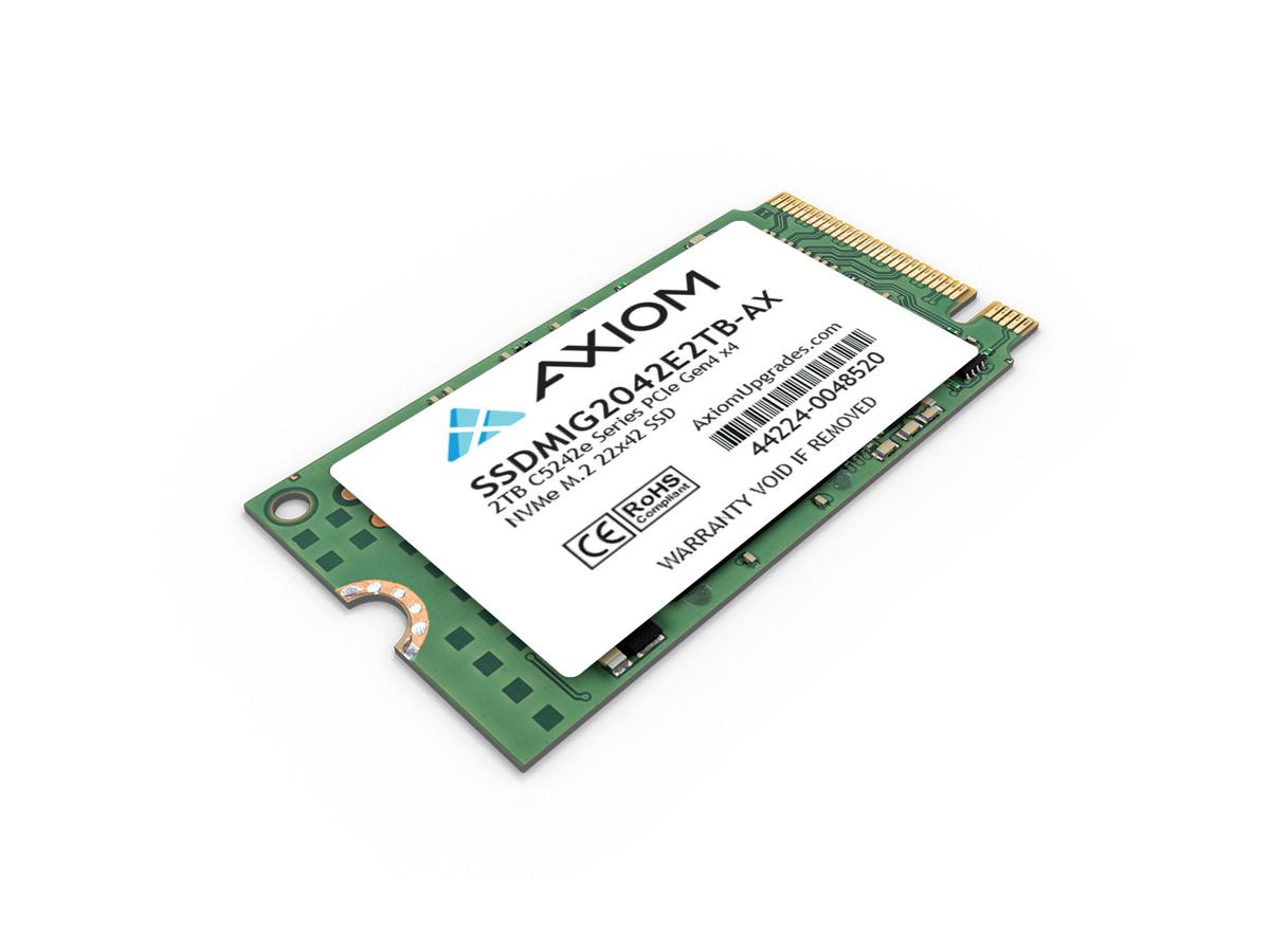 SSD Axiom C5242E de 2 TB, serie PCIe Gen4 x4 NVME M.2 22x42, con NAND 3D