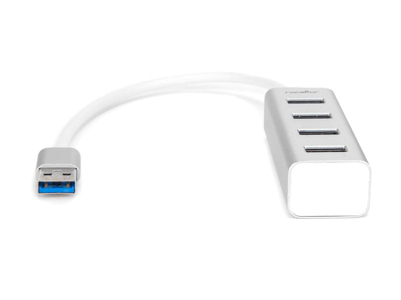 Rocstor Premium Portable 4 Port Superspeed Mini Usb 3.0 Hub - Alum