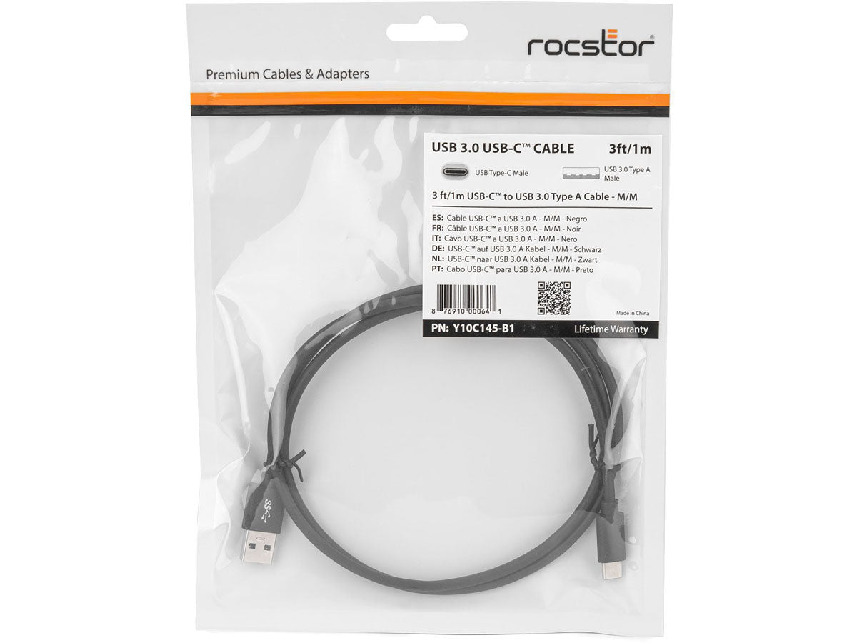 Rocstor Rocstor Premium Usb-C To Usb-A Cable (3Ft) - M/M - Usb 3.0