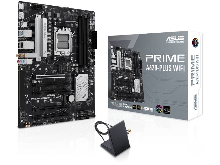 Asus Prime A620-Plus Wifi6 Amd Ryzen A620 Am5 Ddr5 Atx