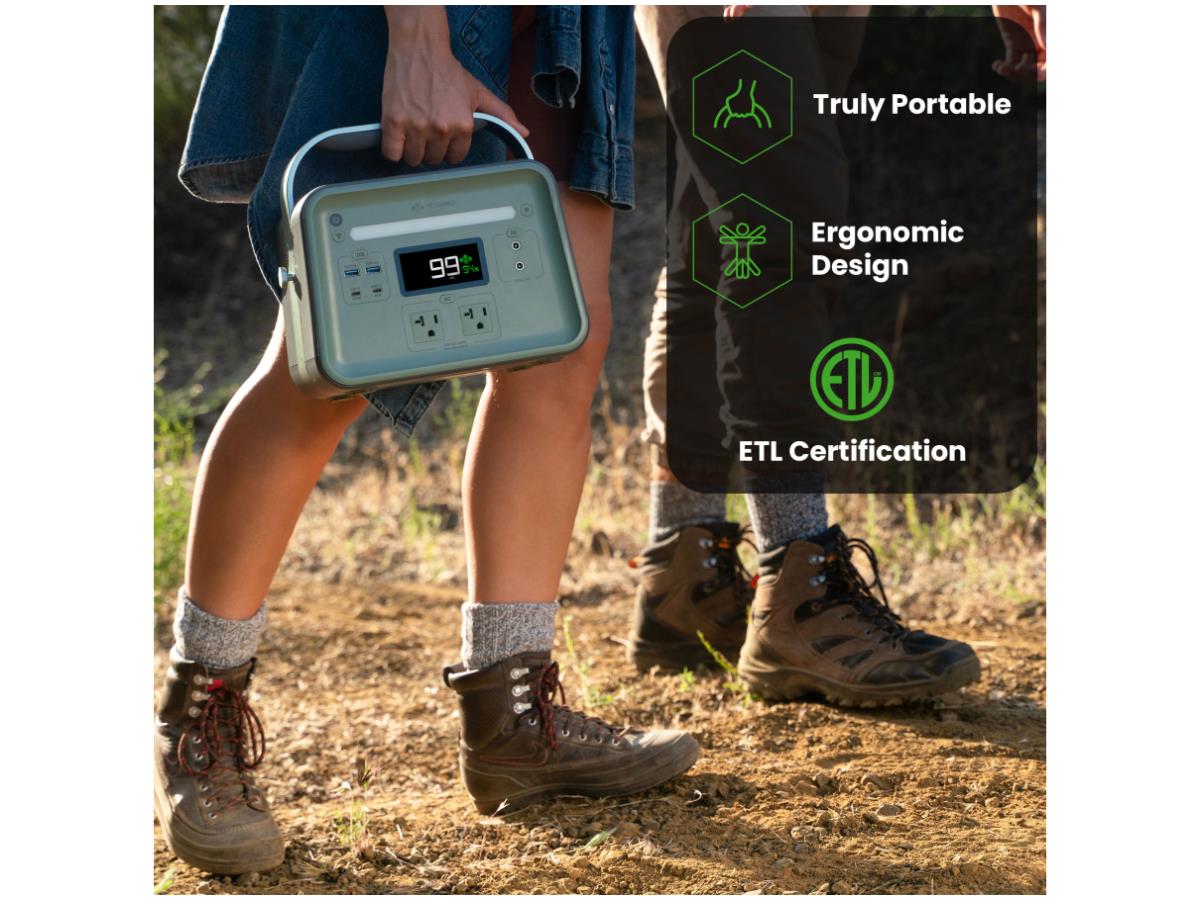 Centrale électrique portable à semi-conducteurs de 330 W + panneau solaire de 100 W