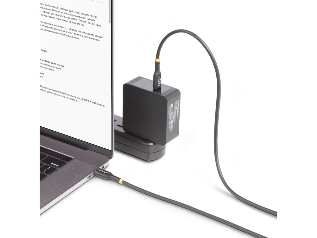 Cable de carga USB-C de 1,8 m de Startech.Com, certificado por USB-C