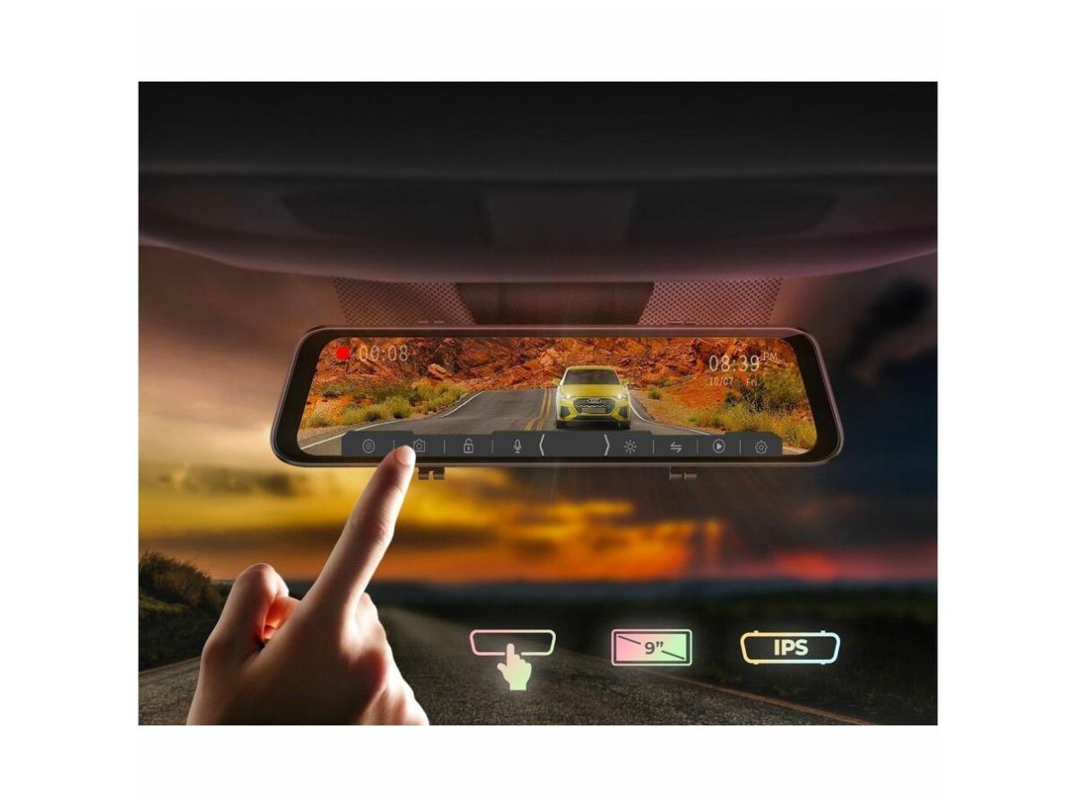 Rétroviseur Mygekogear Gekogear Orbit D400 11,8 pouces 4K Dash C