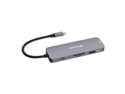 Concentrador multipuerto USB-C Pro Verbatim Cmh 08 de 8 puertos