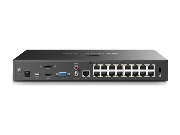 Grabador de vídeo en red PoE+ de 16 canales Tp-Link: un disco duro de 2 TB integrado