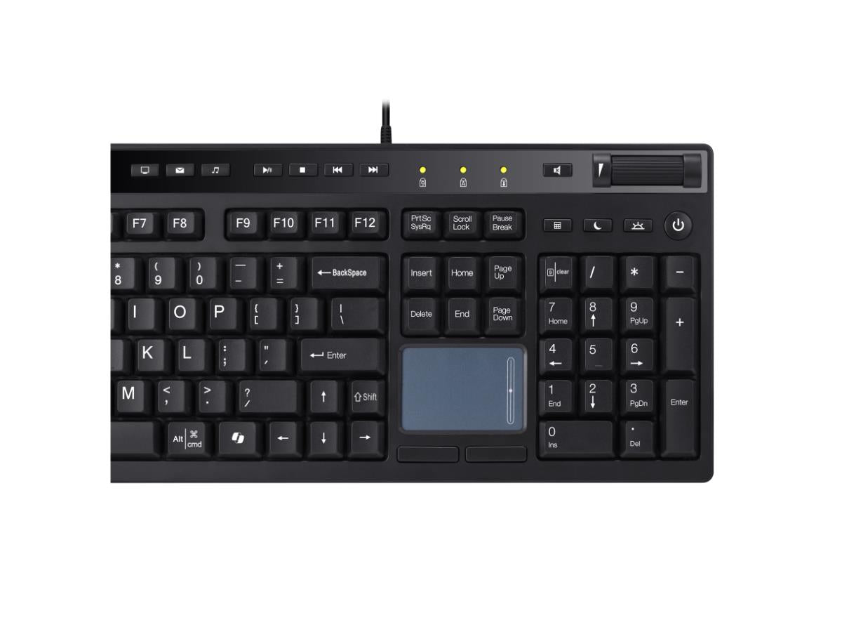 Clavier de bureau USB Adesso avec pavé tactile