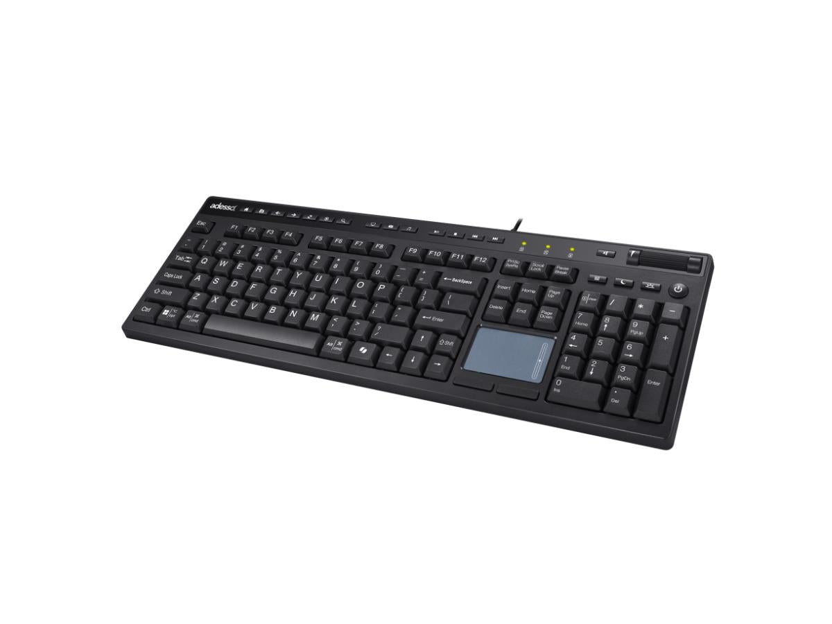 Clavier de bureau USB Adesso avec pavé tactile